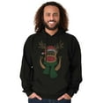 thumbnail image 5 of Ugly Christmas Santa Sock Monkey Hoodie Sweatshirt Women Men Brisco Brands S, 5 of 6