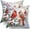 Red Bird 1, variant on Summer Flower Throw Pillow Covers 20X20 Inch Watercolor Peony Pillowcase Hot Pink Floras With Green Leaves Girly Decorative Square Cotton Cushion Cover Set Of 2 For Home Garden Outdoor Bed Decorations
