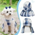thumbnail image 4 of UOSIA Dog Dress Bowknot Harness Leash Set for Small Dogs Girl Cute Plaid Dog Dress, 4 of 6
