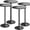 Black-1 4-Pack, variant on HarmonyStrings Bistro Pub Table Round Bar Height Cocktail Table for Home Bar, Small Round Bar Tables for Party, Dining Room, Living Room and Wedding, Metal Base MDF Top Obsidian-Dark Black-1 1-Pack