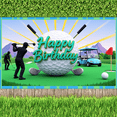 thumbnail image 4 of Golf Theme Birthday Banner Outdoor Sports Decorative Design for Birthday Party Event Celebration, 4 of 6