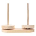 thumbnail image 1 of Yarn Holder Solid Wood Bobbin Cupcake Spindle Storage Winder Stand High Quality Fiber Crocheting Tool Kit Sewing Thread Big Base, 1 of 6