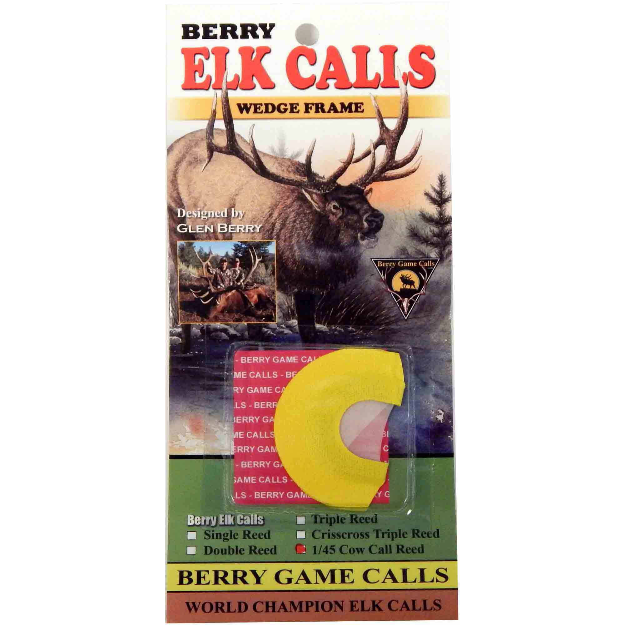 Berry Wedge Frame 1/45 Cow Call Reed Game Elk Call 