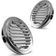 thumbnail image 1 of [2 Pack] Stainless Steel Air Vents, 7 Inch Round Louvered Grille Cover Vent, Hood Flat Ducting Ventilation, Air Vent Wall Air Outlet With Fly Screen M, 1 of 5