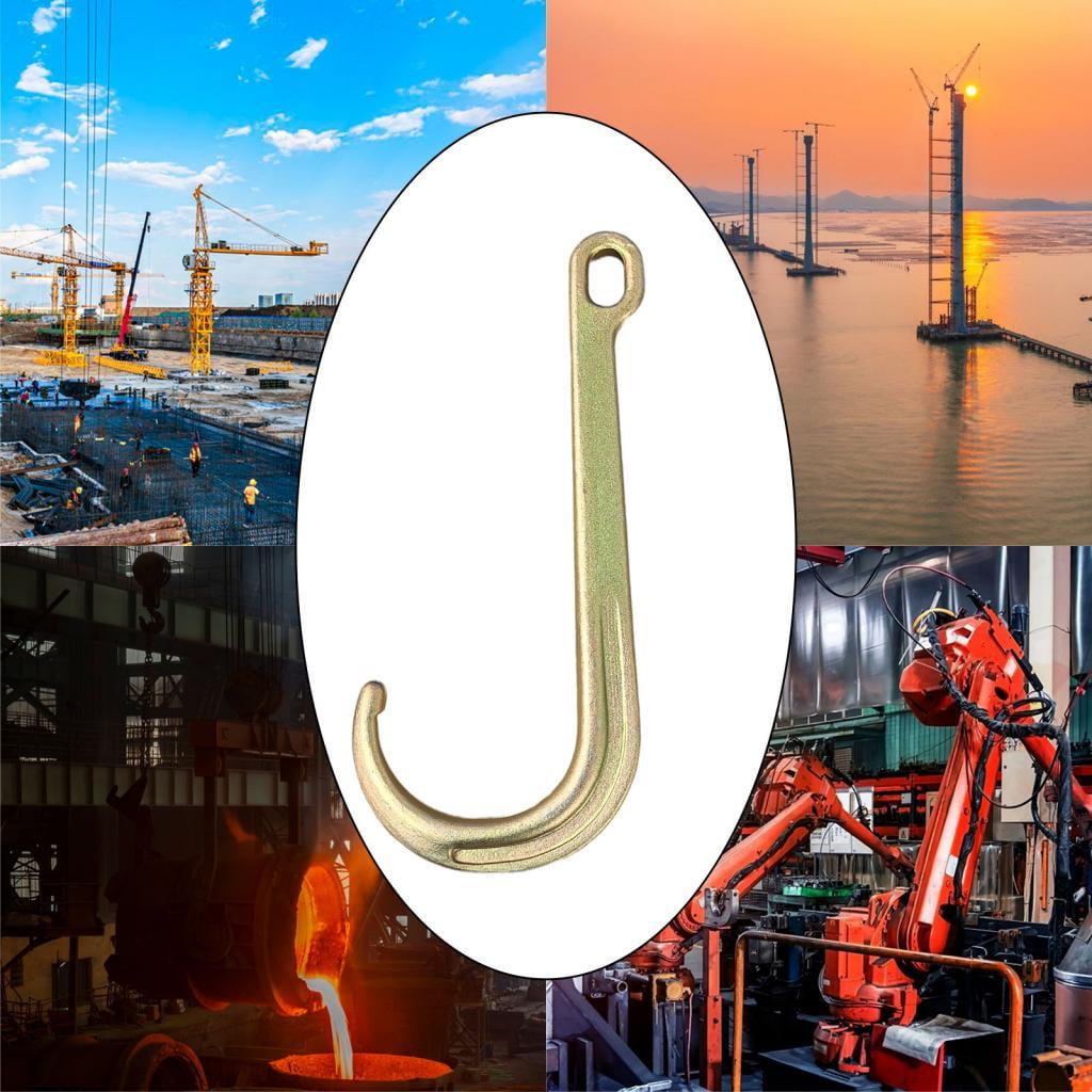 Nishiyuenyi J Hook Straight Handle Hook Metal Strong Load Bearing Suspension Hook Heavy Duty
