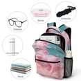 thumbnail image 4 of Pink Unicorn in Clouds Backpack for Business Daypack College Canvas Bags Durable, 4 of 6