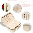 thumbnail image 3 of Palestine Velvet Portable Travel Organizer with Removable Compartment - Gift! Including Necklace Organizer, Jewelry Stand, and Earring Organizer, 3 of 7