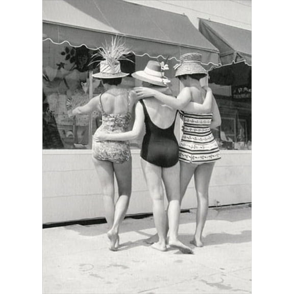 Avanti Press Bathing Beauties Window Shopping America Collection Friendship Card