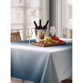 thumbnail image 6 of Ombre Dark Blue Table Cloth, Gradient White Abstract Minimalist Stripe Waterproof Tablecloth for Rectangle Tables, Reusable Washable Fabric Table Cover for Restaurant Kitchen Dining Tables 52"x70", 6 of 6