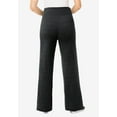 thumbnail image 2 of Woman Within Plus Size Stretch-Cotton Knit Pull-On Wide-Leg Leggings, 2 of 6
