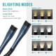 thumbnail image 3 of Luz LED de tres colores para colgar en el cuello, luz de lectura LED de tres colores, negra, gris y plateada, 10x7,4x1,1 pulgadas, luz tricolor, 3 of 5