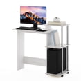 thumbnail image 5 of Furinno Efficient Home Laptop Notebook Computer Desk, White Oak, Stainless Steel Tubes, 5 of 6