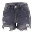 thumbnail image 5 of WAYUTE Women's Shorts Shorts for Dressy Casual Ripped Distressed Jean Short High Waisted Stretch Summer Jorts with Pockets, 5 of 8