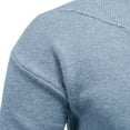 thumbnail image 5 of safuny Men's Basic Sweater Holiday Winter Tops Long Sleeve High Neck Sports Relaxed Casual Solid Fall Trendy Comfy Blue M, 5 of 8