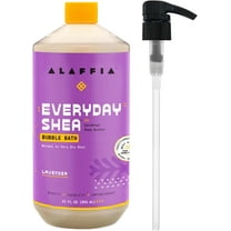 Alaffia Bubble Bath for Women, Lavender, Pump Included – Everyday Shea Butter Formula with Wild Yam, 32 Fl Oz