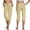 Khaki, variant on Woman Pants Wide Leg Straight Baggy Pants Capri Slacks Womens Pants Casual Comfy Work Pants Womens Travel Pants