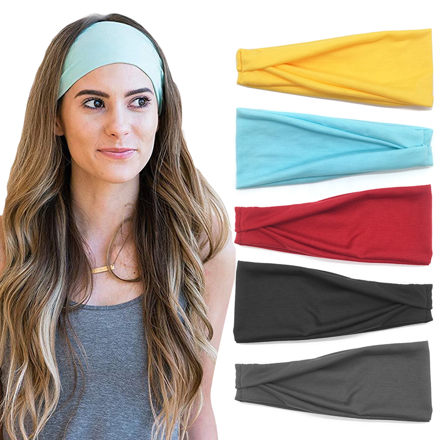 Sedex - 5 Pack Workout Headbands for 