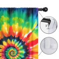 thumbnail image 4 of Blackout Kids Curtains,Rainbow Tie Dye Mandala Pattern Childrens Insulated Curtains Set Of 2,Bedroom Essentials,Toddler Room Decor 42"x63", 4 of 5