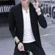 thumbnail image 4 of Suéter de punto para hombre, abrigo de color liso, ropa de hombre, cárdigan de negocios con bolsillos, chaqueta, réplica de alta calidad, nuevo en tops, 4 of 5