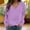Purple, variant on ZHYou Womens Sweatshirts V Neck Raglan Long Sleeve Loose Fit Soft Casual Pullover Tops for Daily Wear,Hot Pink,Size 3XL