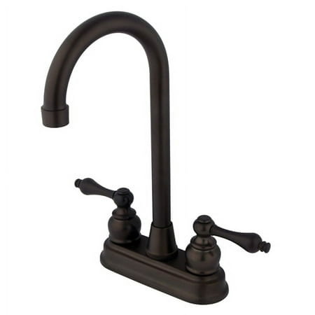 UPC 663370042140 product image for Kingston Brass KB495AL Two Handle 4 in. Centerset High-Arch Bar Faucet | upcitemdb.com