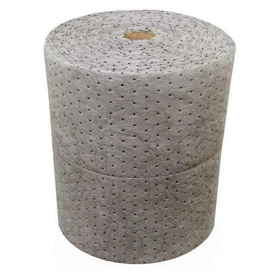 Sorbent Roll, 41 gal, 30 in x 150 ft, Universal, Gray, Polypropylene
