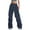 01 Navy, variant on YueHuiYing Wide Leg Sweat Pants for Womens High Waisted Baggy Sweatpants Casual Drawstring Workout Pants with Pockets