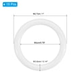 thumbnail image 2 of Uxcell 1'' Dream Catcher Ring Plastic Macrame Wreath Floral Round Ring Hoop for DIY 15 Pcs White, 2 of 7