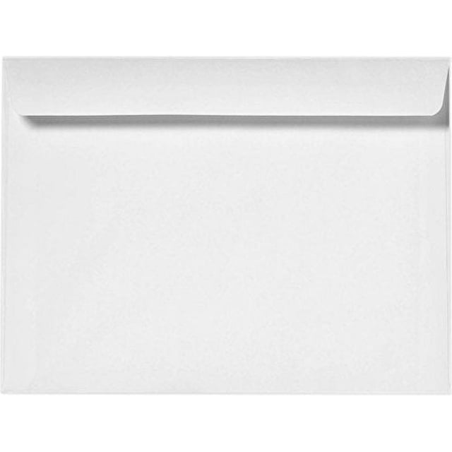 100 Cashier Depot 10" x 13" Booklet Envelopes (Open Side), Premium Heavy 28lb. (White)