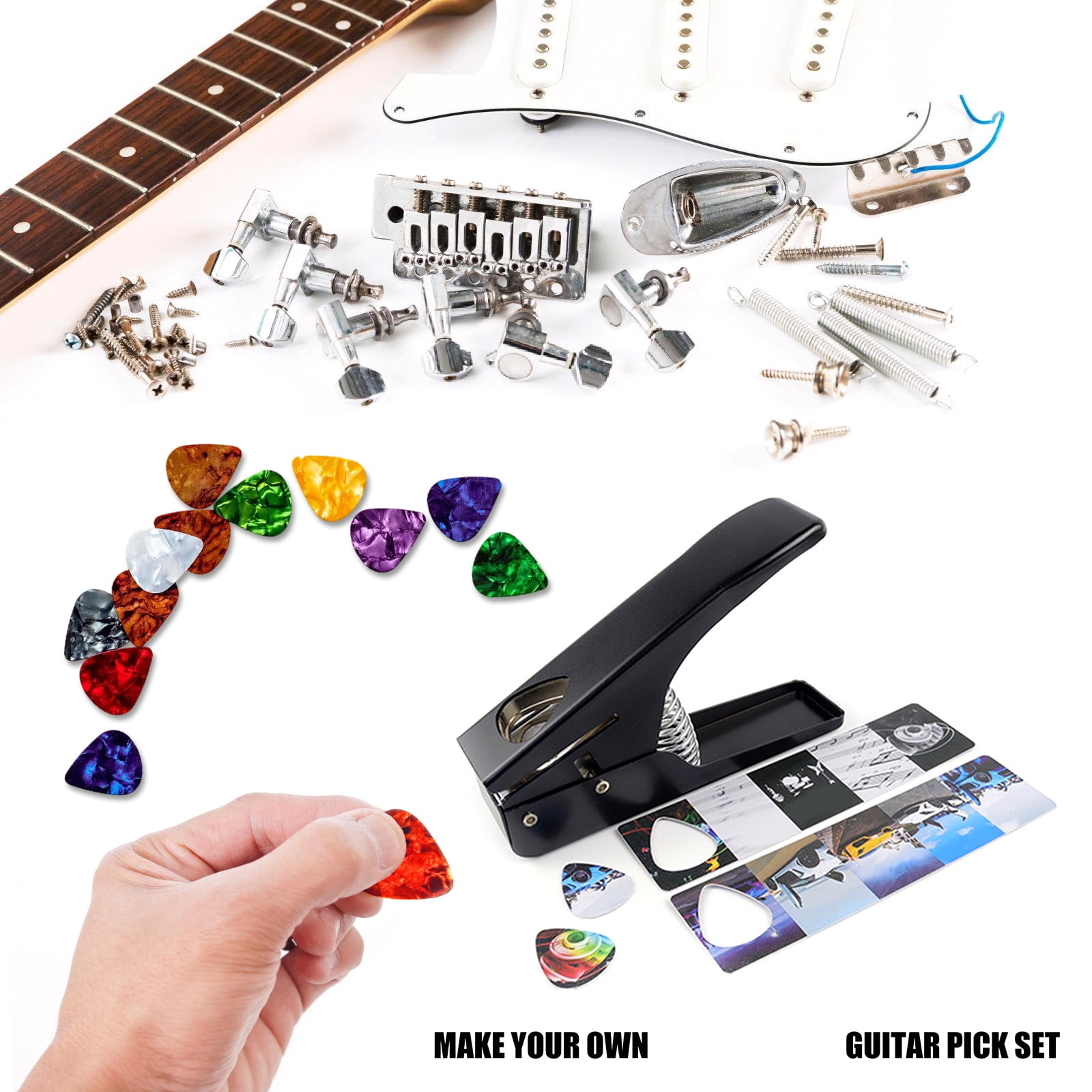 Guitar Pick Maker Guitar Pick Maker for Long Terms Performances Ergonomic Design Suitable for Musicians and Hobbyists
