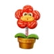 thumbnail image 1 of Bonita figura de flor del año de la serpiente con cabeza meneable, estatua de planta en maceta con forma de serpiente. Rojo, 1 of 9