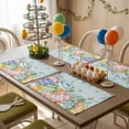 thumbnail image 5 of Rustic Floral Easter Placemat of 1 PC, Spring Color Eggs Green Leaf Table Mats Washable Heat-Insulation Non-Slip Place Mats for Kitchen Dinner Table Indoor Outdoor Decor,13x19 Inch Light Blue, 5 of 9