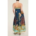 thumbnail image 3 of Women High Waist Cotton Linen Printed Cami Dress Casual Summer Sundress, 3 of 5