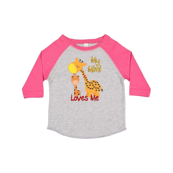 Inktastic My Mimi Loves Me Giraffe Boys or Girls Toddler T-Shirt