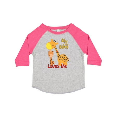 

Inktastic My Mimi Loves Me Giraffe Boys or Girls Toddler T-Shirt