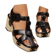 thumbnail image 3 of MKLEKYY Sandalias de Plataforma Zapatos de Playa Zapatillas de Mujer Sandalias Planas de Una Sola Pieza para Vacaciones En La Playa 684, 3 of 5