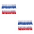 thumbnail image 1 of Jumpingount 50 Pieces Hygiene Interdental Brush Tooth Household Stainless Removes Soft Health Floss Toothpick Sticks Head Supplies Steel Azul rojo 11*6*2cm 2piezas, 1 of 6