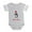 Heather Gray, variant on CafePress - Beagle Christmas - Cute Infant Baby Football Bodysuit