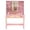Pink (35.5"), variant on TeoKJ 43-inch Makeup Vanity Desk with Lighted Mirror, Glass Tabletop and Power Outlets, Pink