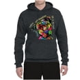 thumbnail image 3 of Dean Russo The Only Person Dog Lover Unisex Graphic Hoodie Sweatshirt, Heather Black, Large, 3 of 6