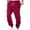 Red, variant on Teocary Mens Fashion Joggers Sports Pants - Cotton Pants Sweatpants Trousers Mens Long Pants Brown XXL