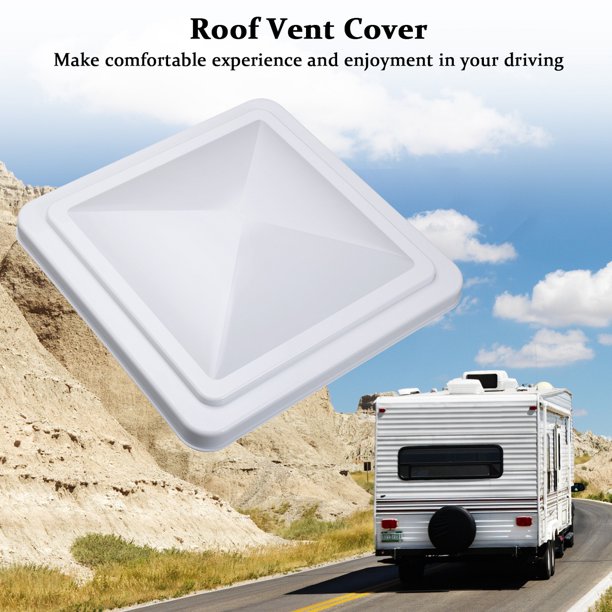 14"x 14" Universal Replacement RV Roof Vent Cover White Vent Lid for