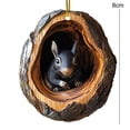 thumbnail image 5 of Sylvtty Christmas Tree Pendant Hanging Acrylic Ornament with Lanyard Easy to Install Adorable Animal Shape Holiday Festive Decoration, 5 of 7