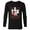 Black, variant on Disney Villains Holiday Christmas Naughty is the New Nice - Long Sleeve T-Shirt for Men - Customized-White