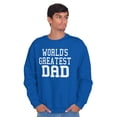 thumbnail image 5 of Father's Day World's Greatest Dad Men's Crewneck Sweatshirt Brisco Brands X, 5 of 6