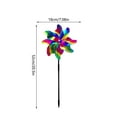 thumbnail image 2 of Reflective Windmill Bird Sparkly Garden Yard Decorative for Outdoor Patio Farm Installation 2PCS, 2 of 3