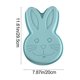 thumbnail image 3 of Molde para pastel de conejo de Pascua molde de silicona para hornear Rectángulo azul rosa gris 11,6 x 7,9 x 2 pulgadas antiadherentes Postre de postre para fiesta de cumpleaños navideña 1 pieza, 3 of 8