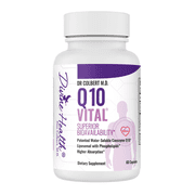 Dr. Colbert, MD Q10 Vital | CoQ10 | by Divine Health | 100mg Coenzyme-Q10 | Riboflavin | Thiamine | 60 Capsules
