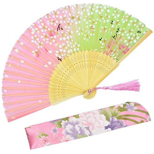 silk folding hand fans