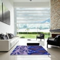 thumbnail image 6 of Ahgly Company Indoor Rectangle Patterned Denim Dark Blue Area Rugs, 3' x 5', 6 of 6